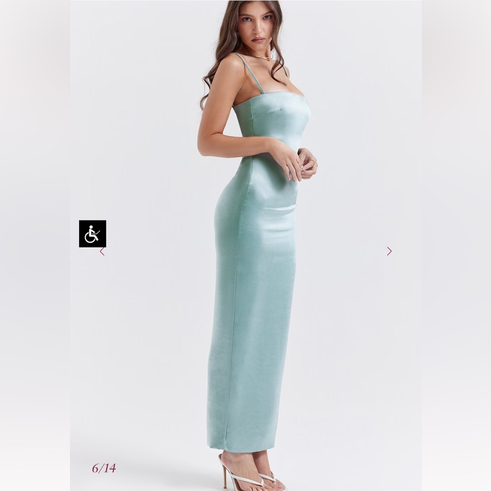 House is CB COSTANZA Light Jade Maxi Dress - Size L+ - Picture 3 of 7